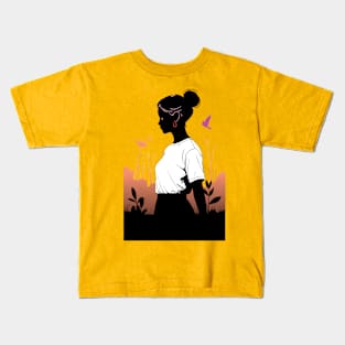 Girl in nauture Kids T-Shirt